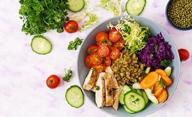 Nutritional characteristics for cervical osteochondrosis